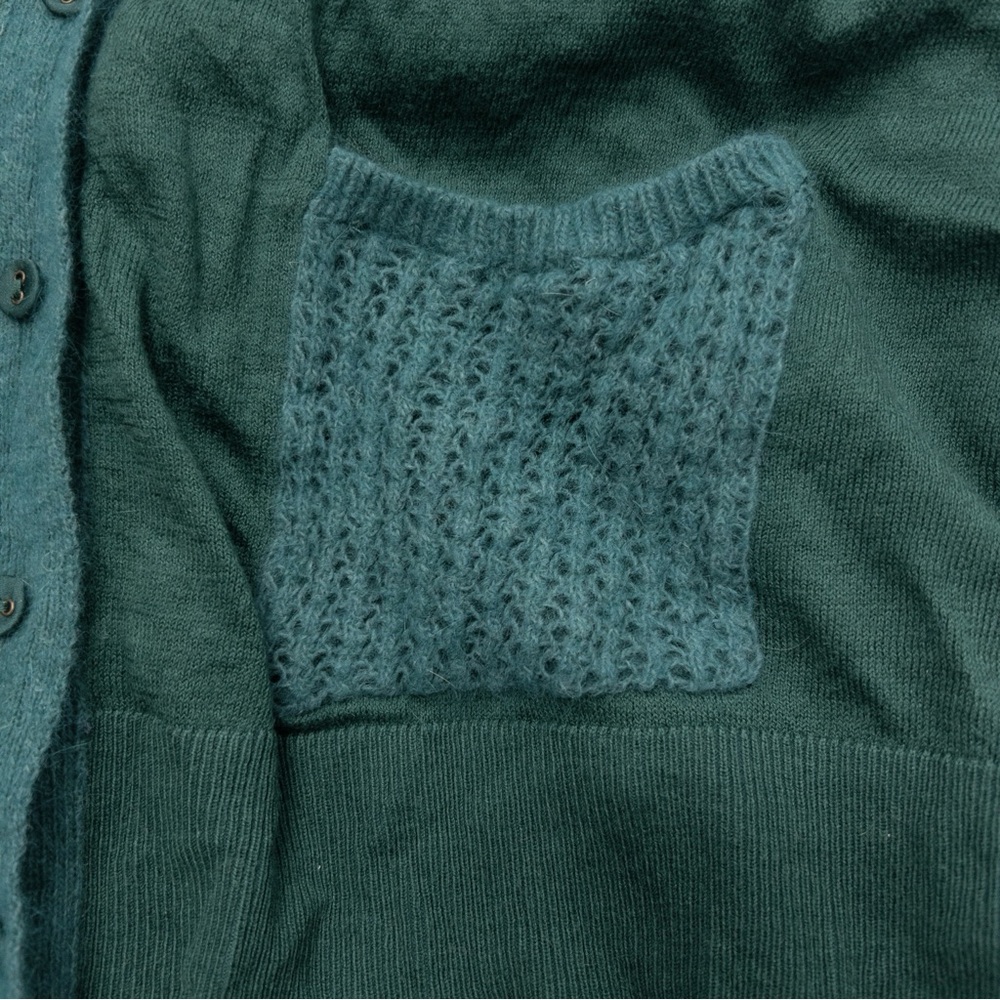 Knitted & Knotted for Anthropologie Ravenna Cardigan - jeweled green - Picture 3 of 9
